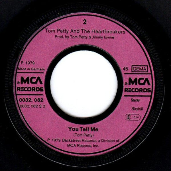 Tom Petty And The Heartbreakers : Louisiana Rain / You Tell Me (7", Single)