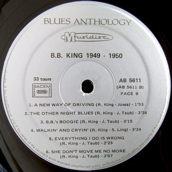 B.B. King : B.B. King, 1949 - 1950 (LP, Comp, RE)