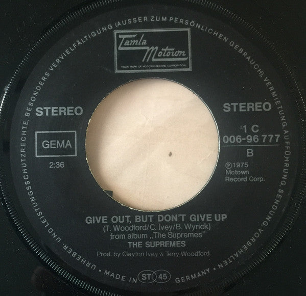 The Supremes : He's My Man (7", Single)