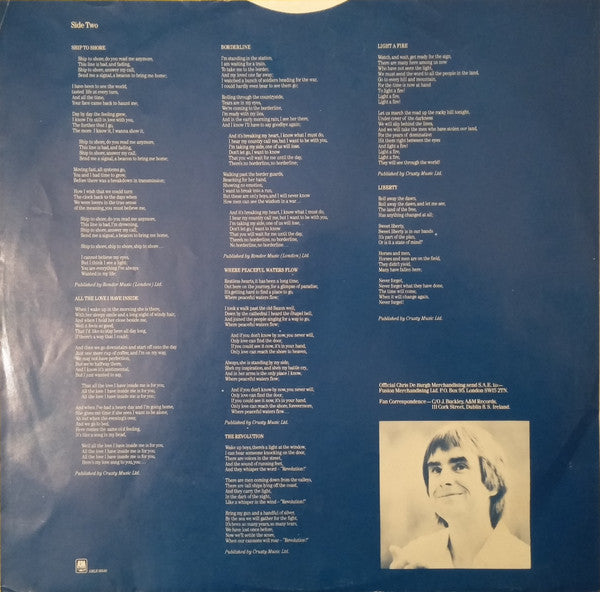 Chris de Burgh : The Getaway (LP, Album, Club)