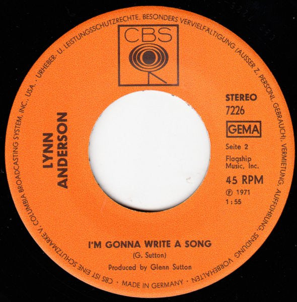 Lynn Anderson : You're My Man (7", Single, Promo)