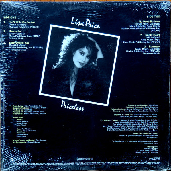 Lisa Price : Priceless (LP, MiniAlbum)