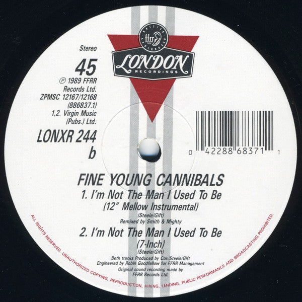 Fine Young Cannibals : I'm Not The Man I Used To Be (Mellow Mix) (12", Single)
