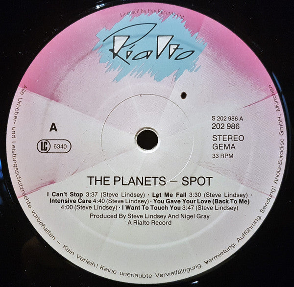 The Planets (2) : Spot (LP, Album)