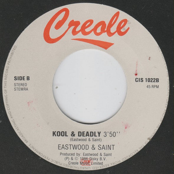 Eastwood & Saint* : Kool & Deadly (7", Single)