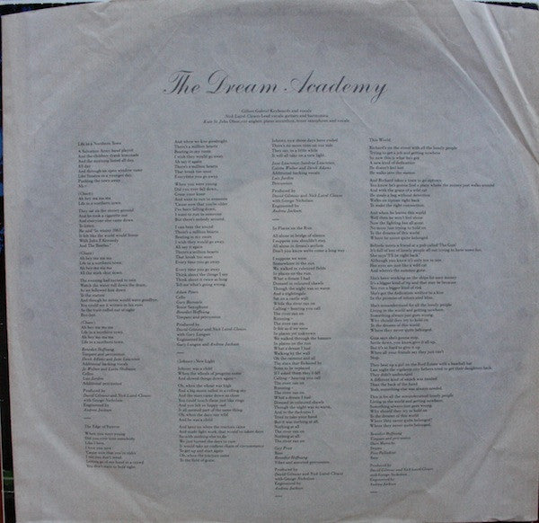 The Dream Academy : The Dream Academy (LP, Album)