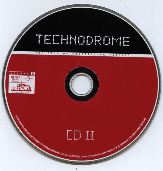 Various : Technodrome Volume 15 (CD, Copy Prot., Mixed + CD, Comp, Copy Prot.)
