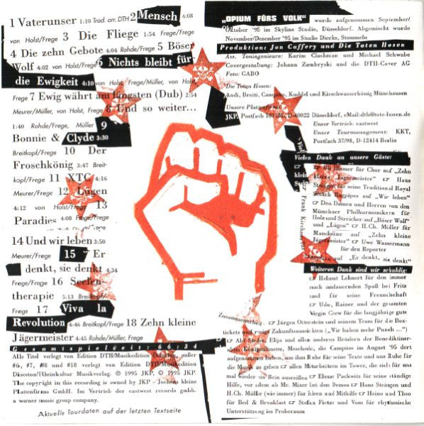 Die Toten Hosen : Opium Fürs Volk (CD, Album)