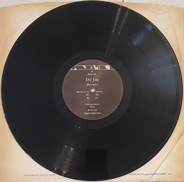 Dif Juz : Huremics - Four Pieces (12")