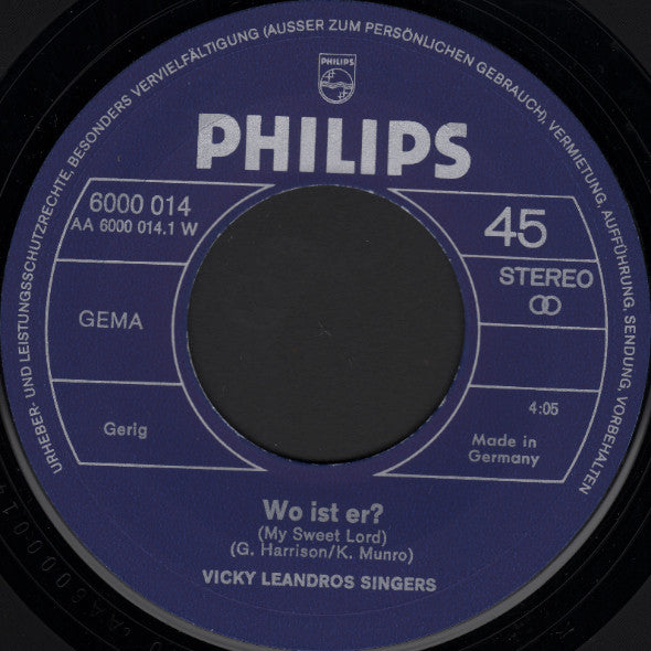 Vicky Leandros Singers : Wo Ist Er? (7", Single)