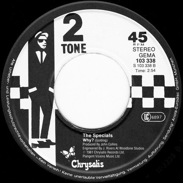 The Specials : Ghost Town / Why? (7", Single)