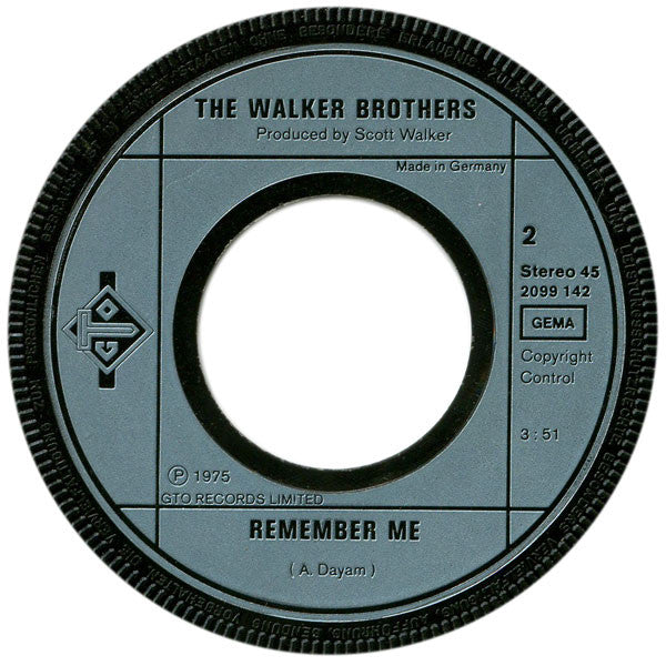 The Walker Brothers : No Regrets (7", Single)
