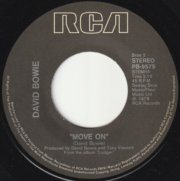 David Bowie : Ashes To Ashes (7", Single)