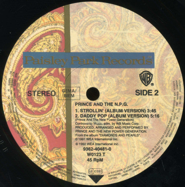 Prince And The New Power Generation : Sexy MF (12", Single)