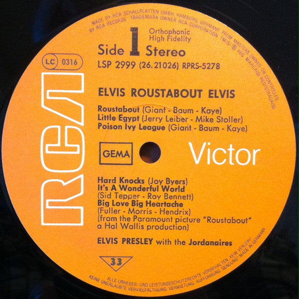 Elvis* : Roustabout (LP, Album, RE)