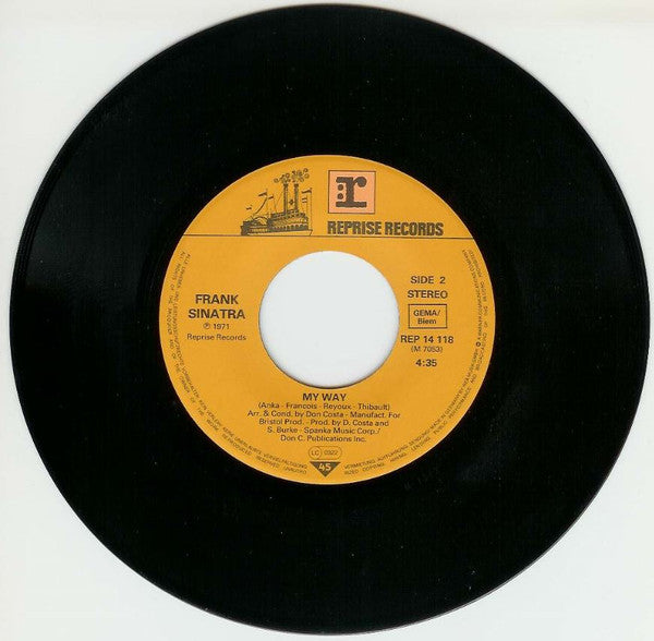Frank Sinatra : Strangers In The Night / My Way (7", Single, RE)
