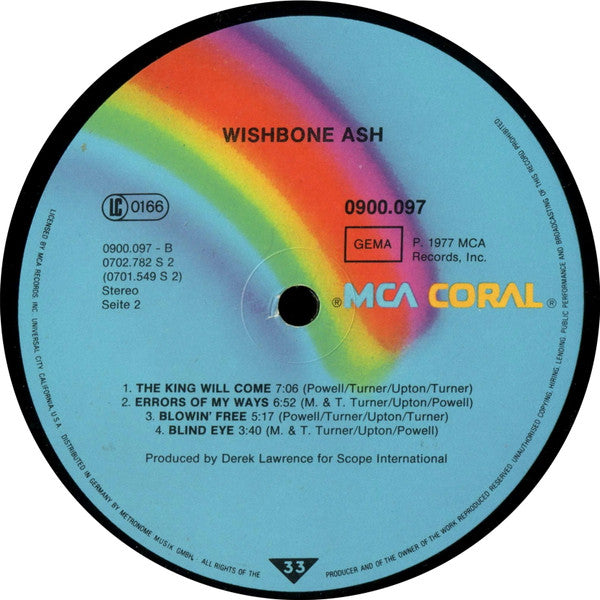 Wishbone Ash : Wishbone Ash (LP, Comp)
