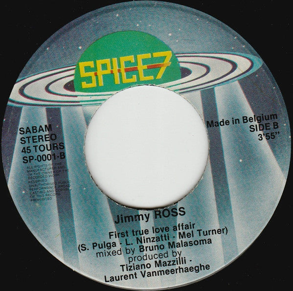 Jimmy Ross : First True Love Affair (7", Single)