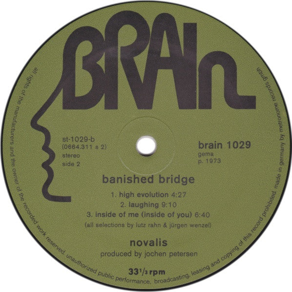 Novalis (3) : Banished Bridge (LP, Album, RP, Gat)
