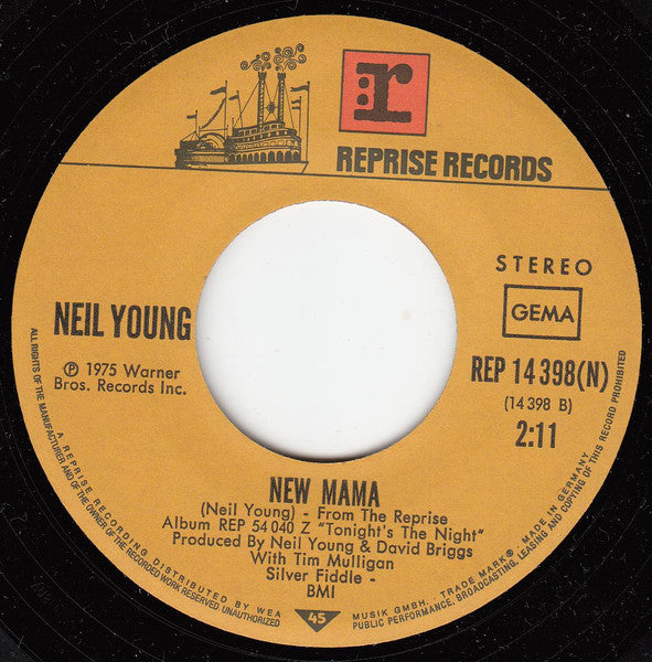 Neil Young : Come On Baby Let's Go Downtown (7", Single)