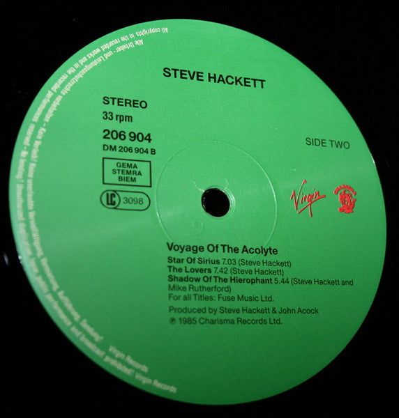 Steve Hackett : Voyage Of The Acolyte (LP, Album, RE, Gat)