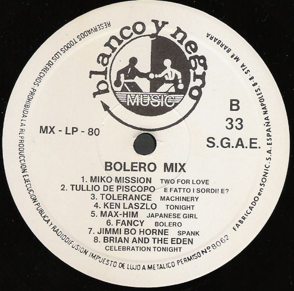 Various : Bolero Mix (LP, Comp, Mixed)