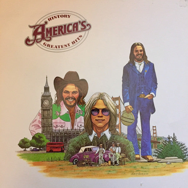 America (2) : History - America's Greatest Hits (LP, Comp, RE)