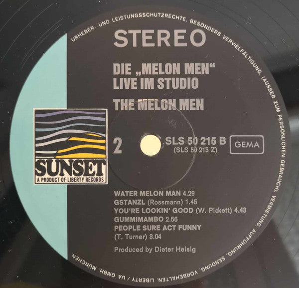 Die Melon Men : Live Im Studio (LP, Album)
