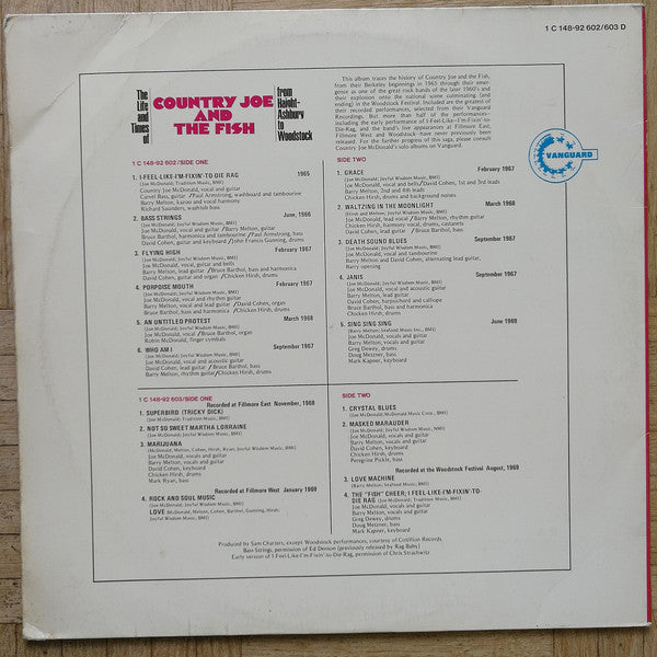 Country Joe And The Fish : The Life And Times Of Country Joe And The Fish From Haight-Ashbury To Woodstock (2xLP, Comp, Gat)