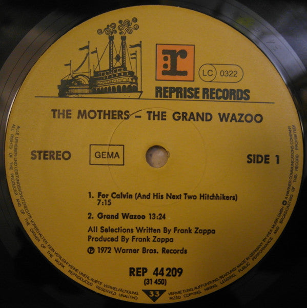 Frank Zappa And The Mothers : The Grand Wazoo (LP, Album, RE)