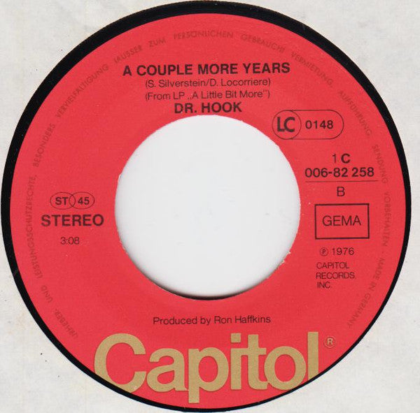 Dr. Hook : A Little Bit More (7", Single)