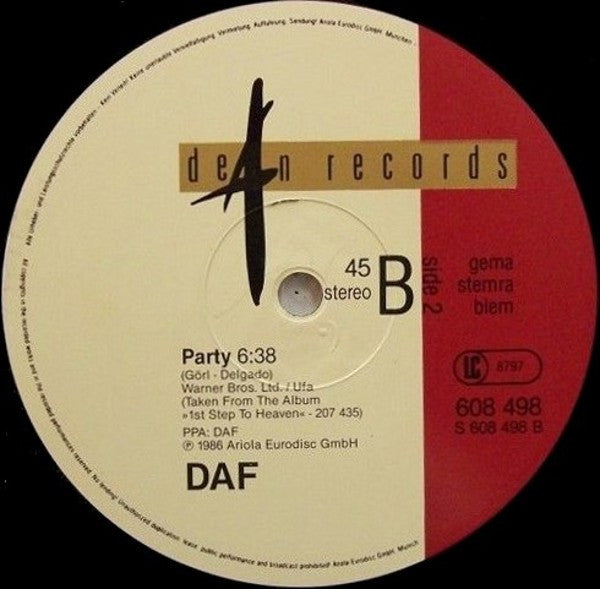 DAF* : Pure Joy (Mix 12") (12", Maxi)