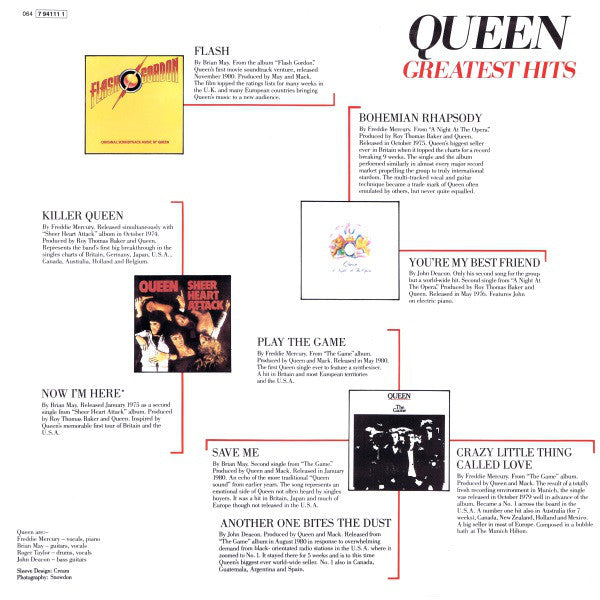 Queen : Greatest Hits (LP, Comp, RE)