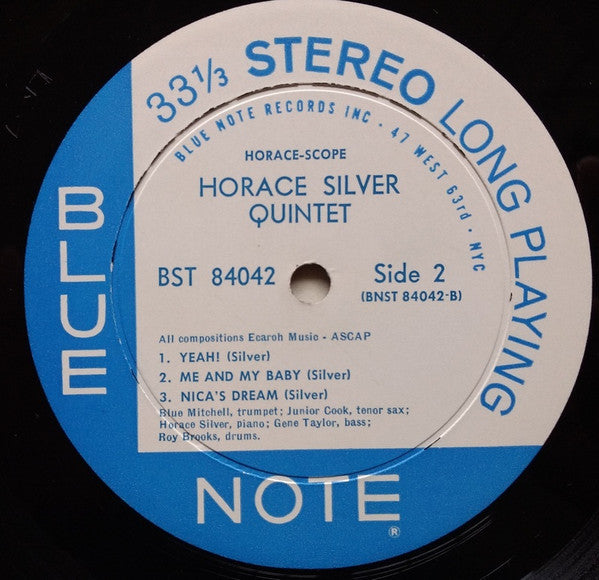 The Horace Silver Quintet : Horace-Scope (LP, Album)