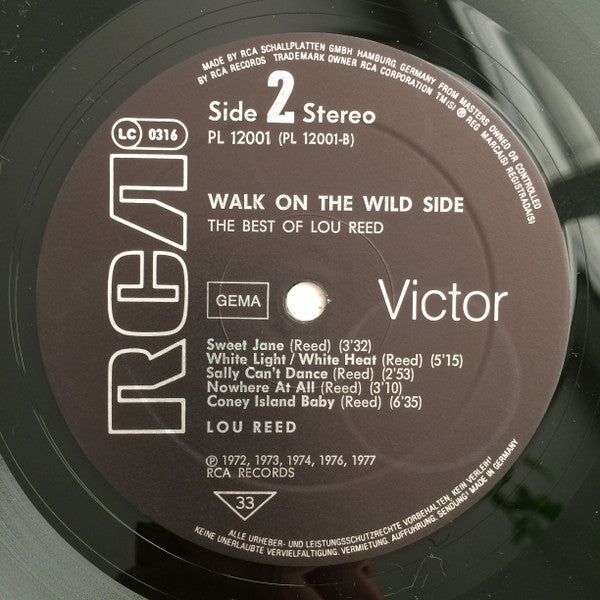 Lou Reed : Walk On The Wild Side - The Best Of Lou Reed (LP, Comp)