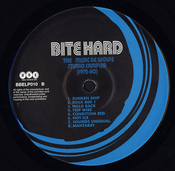 Various : Bite Hard: The Music Of De Wolfe Studio Sampler 1972-80 (LP, Comp)