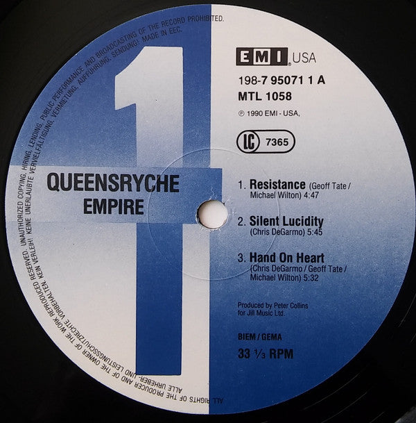 Queensrÿche : Empire (2xLP, Album)