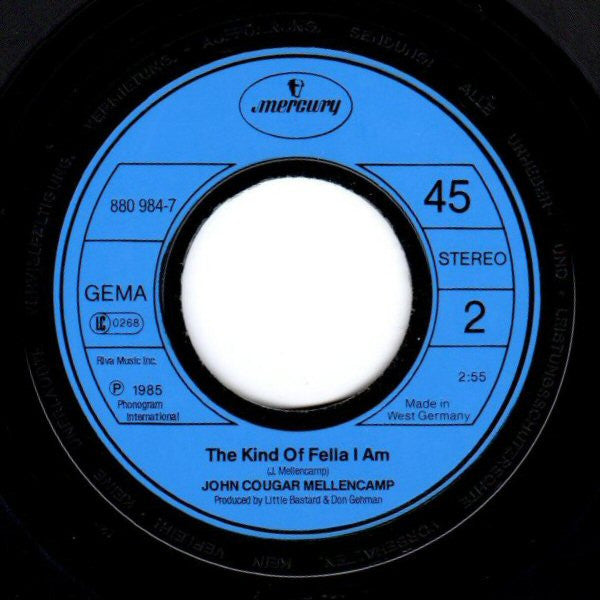 John Cougar Mellencamp : Lonely Ol' Night (7", Single)