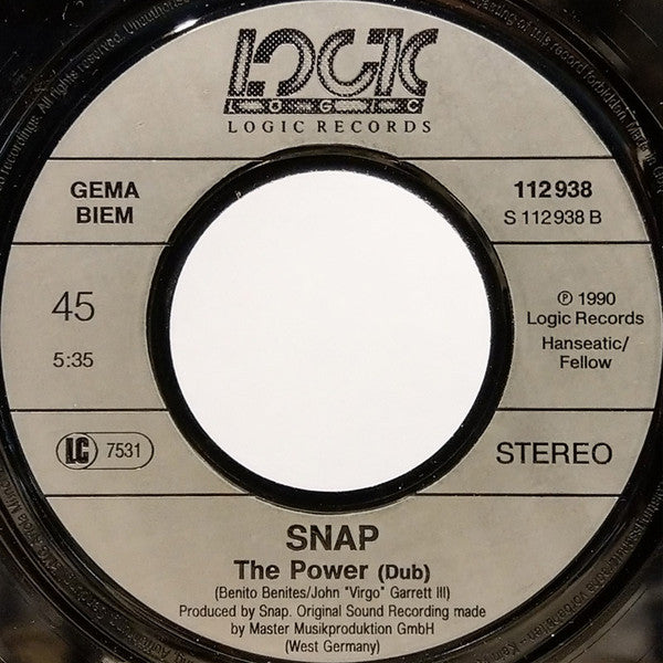 Snap! : The Power (7", Single)