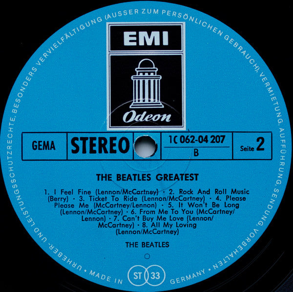 The Beatles : The Beatles' Greatest (LP, Comp, RE)