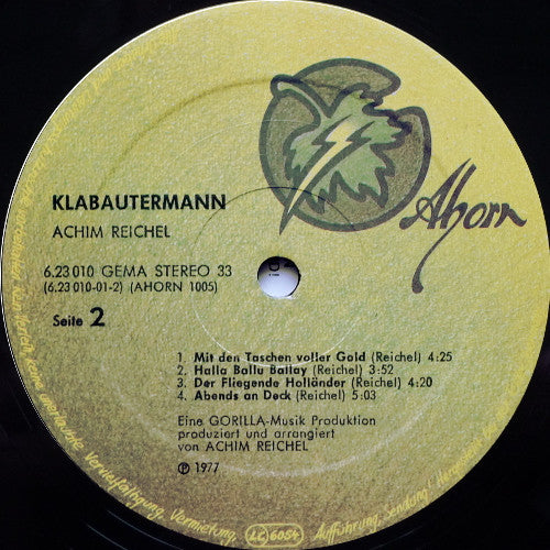 Achim Reichel : Klabautermann (LP, Album, RE)