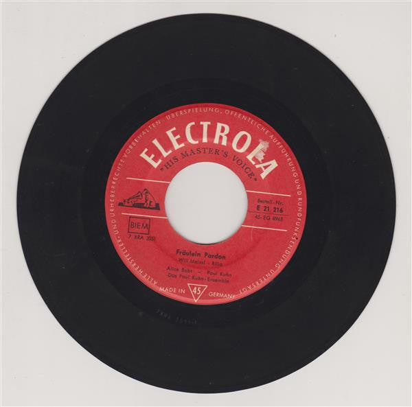 Alice Babs & Paul Kuhn : In Einer Kleinen Konditorei (7")