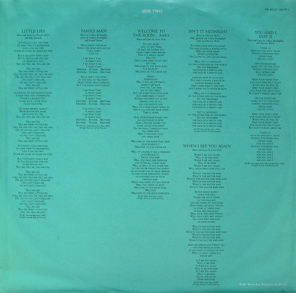 Fleetwood Mac : Tango In The Night (LP, Album, Als)