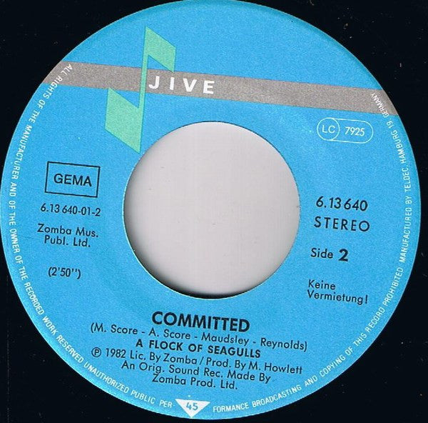 A Flock Of Seagulls : Wishing (If I Had A Photograph Of You) (7", Single)