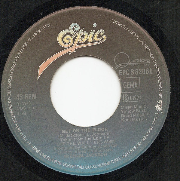 Michael Jackson : Rock With You (7", Single)