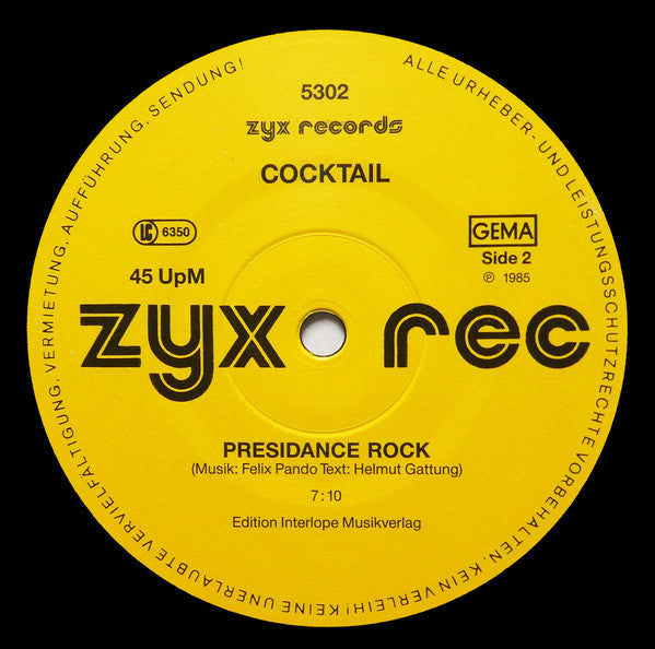 Cocktail : Pop Muzik (12")