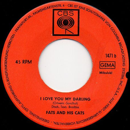 Fats And His Cats : Lazy Lady (7", Single)
