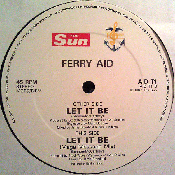 Ferry Aid : Let It Be (12", Single)