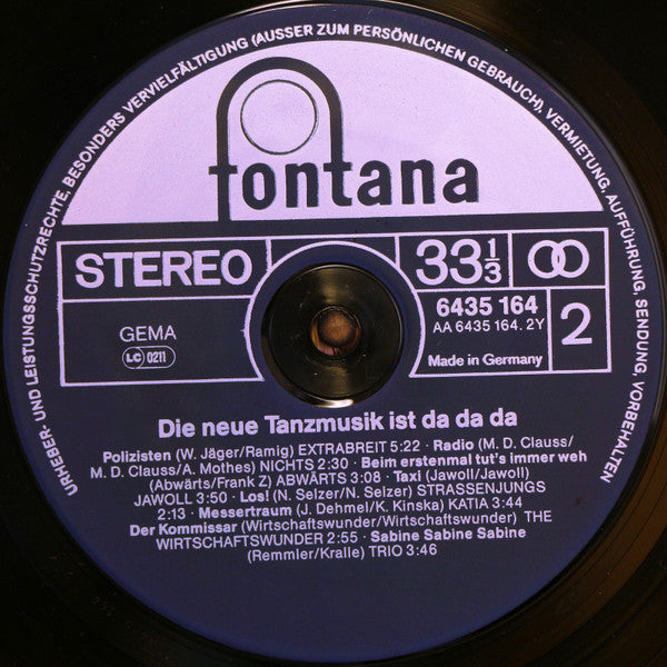 Various : Die Neue Tanzmusik Ist...Da Da Da (LP, Comp)