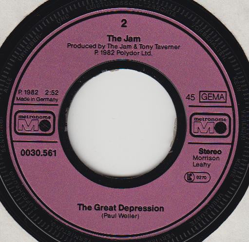 The Jam : Just Who Is The 5 O'Clock Hero / The Great Depression (7", Single)